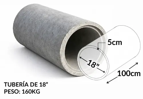 TUBERÍA DE 18